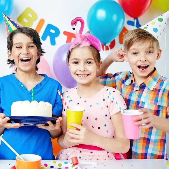 Creative Flamingo Hat Hawaii Pink Flamingo Headband Hair Tropical Accessories Fl - Picture 6 of 9